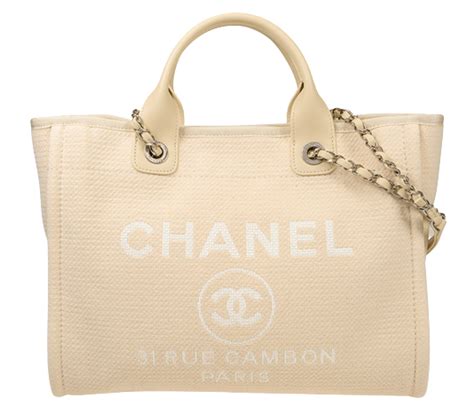 chanel deauville 帆布購物袋|chanel deauville bag.